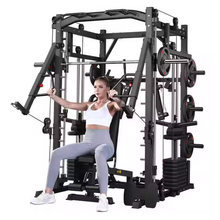 Gantry Frame Fitness Equipment Multi-functional Smith Machine Trainer Commercial Integrated Bench Press Squat RackOEM/Home Using