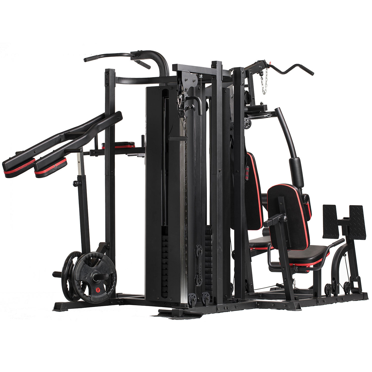 Multi-Functional Smith Machine Gym Fitness Equipment Set for Workouts