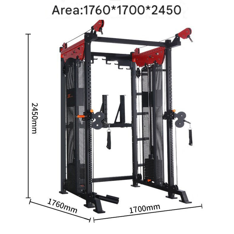 New Style Commercial Fitness Equipment Comprehensive Strength Training Smith Machine Multi-Function Station-Made Durable Metal