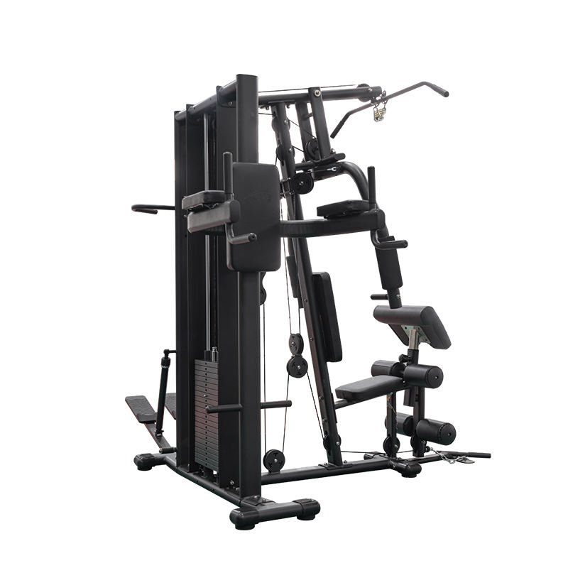 Commercial/Home Gym Exercise Machine with Three Multi-Station Fitness Setup