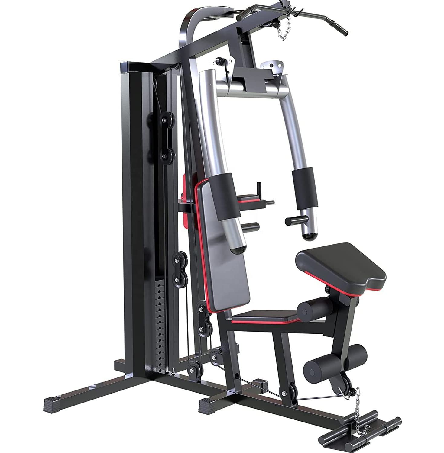 Fit Bench Fitness Equipment with 2 Side Stations for Body Building Workouts