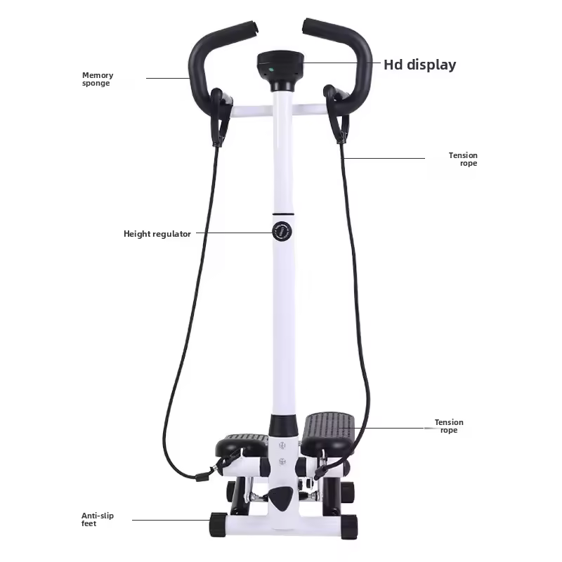 Multifunctional hydraulic stepper, household armrest with waist twisting fitness equipment, small slimming machine