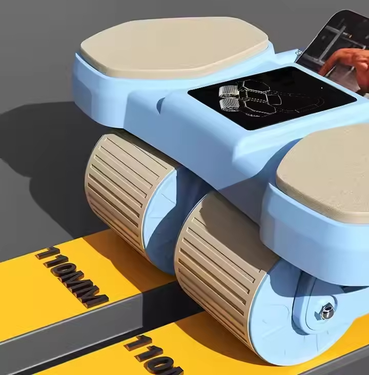 Four-Wheel Auatic Rebound Abdominal Wheel 2025 New Home Fitn Equipment for Slimming Stoh And Building Ab Muscles