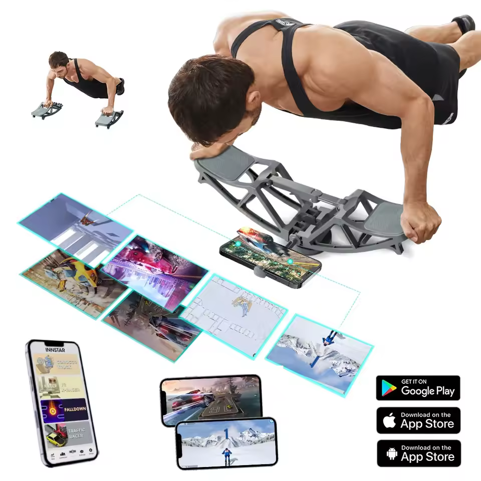 Innstar Push Up Bar Push-ups Stands Board for Bodybuilding Chest Muscles Strength Training Home Gym Push Up Board