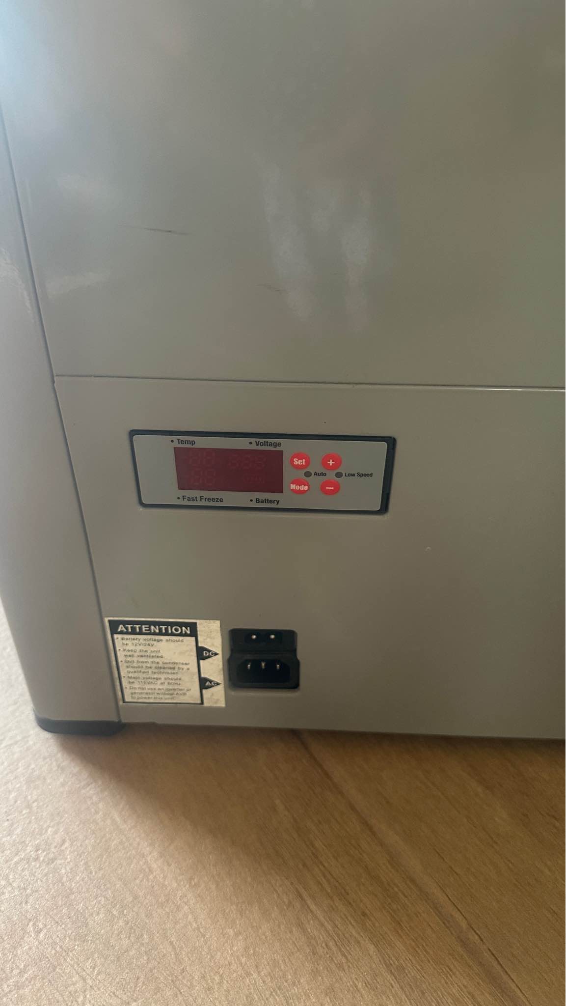 Whynter FM-85G 85 Quart Fridge Portable Refrigerator and Deep, AC 110V/ DC 12V, Real Chest Freezer with-8°F to 50°F Temperature Range, Gray