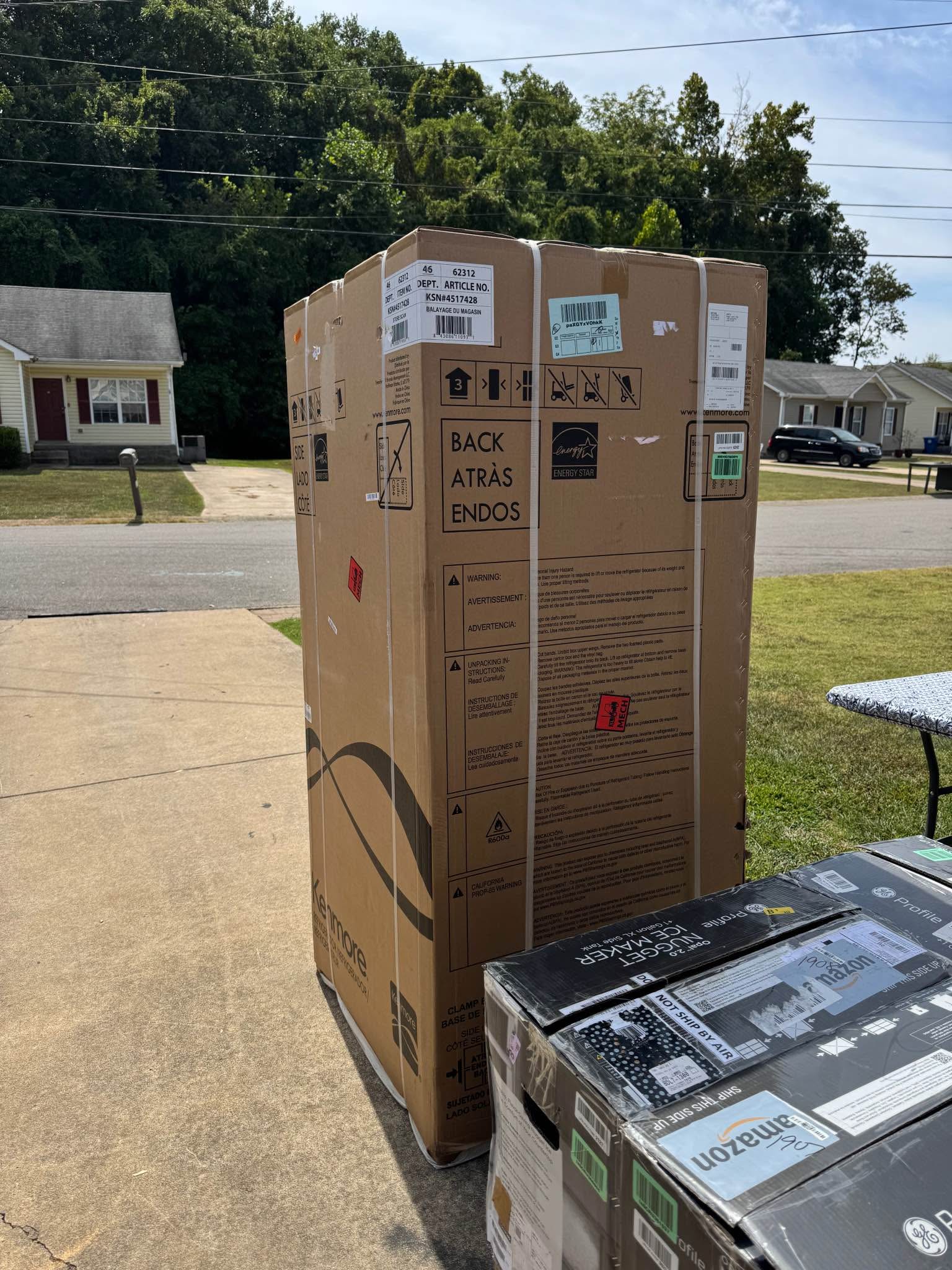 Kenmore 30 in. 18.1 cu. ft. Capacity Refrigerator/Freezer with Adjustable Glass Shelving, Humidity Control Crispers, Ice Maker, ENERGY STAR Certified, Fingerprint Resistant Stainless Steel