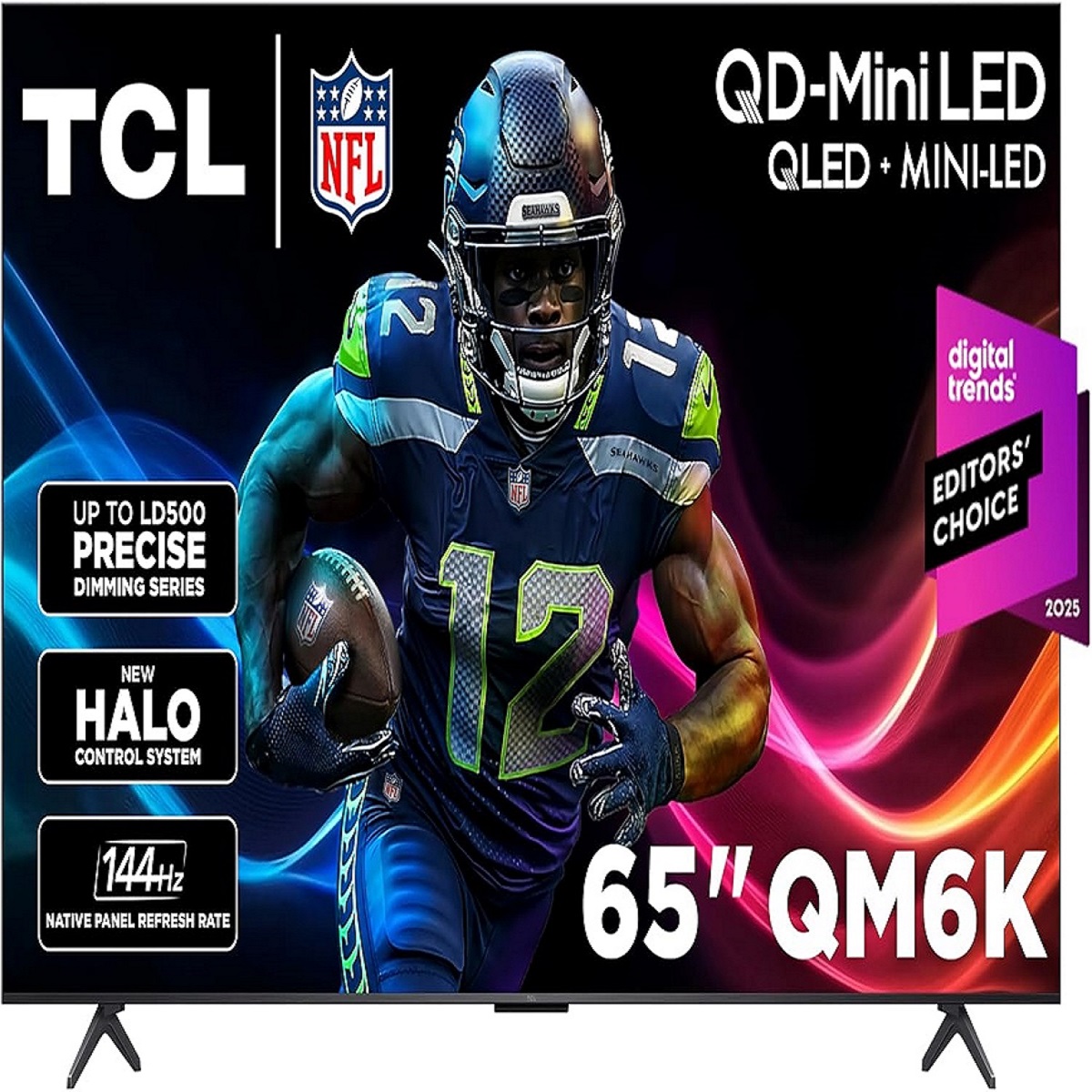 TCL 75-Inch Class QM6K Series QD-Mini LED 4K UHD Google Smart TV Best Value Mini-LED TV - QLED, 144hz, 288hz Gaming Rate, High Contrast Screen, Onkyo Audio, Dolby Atmos (75QM6K, 2025 Model)