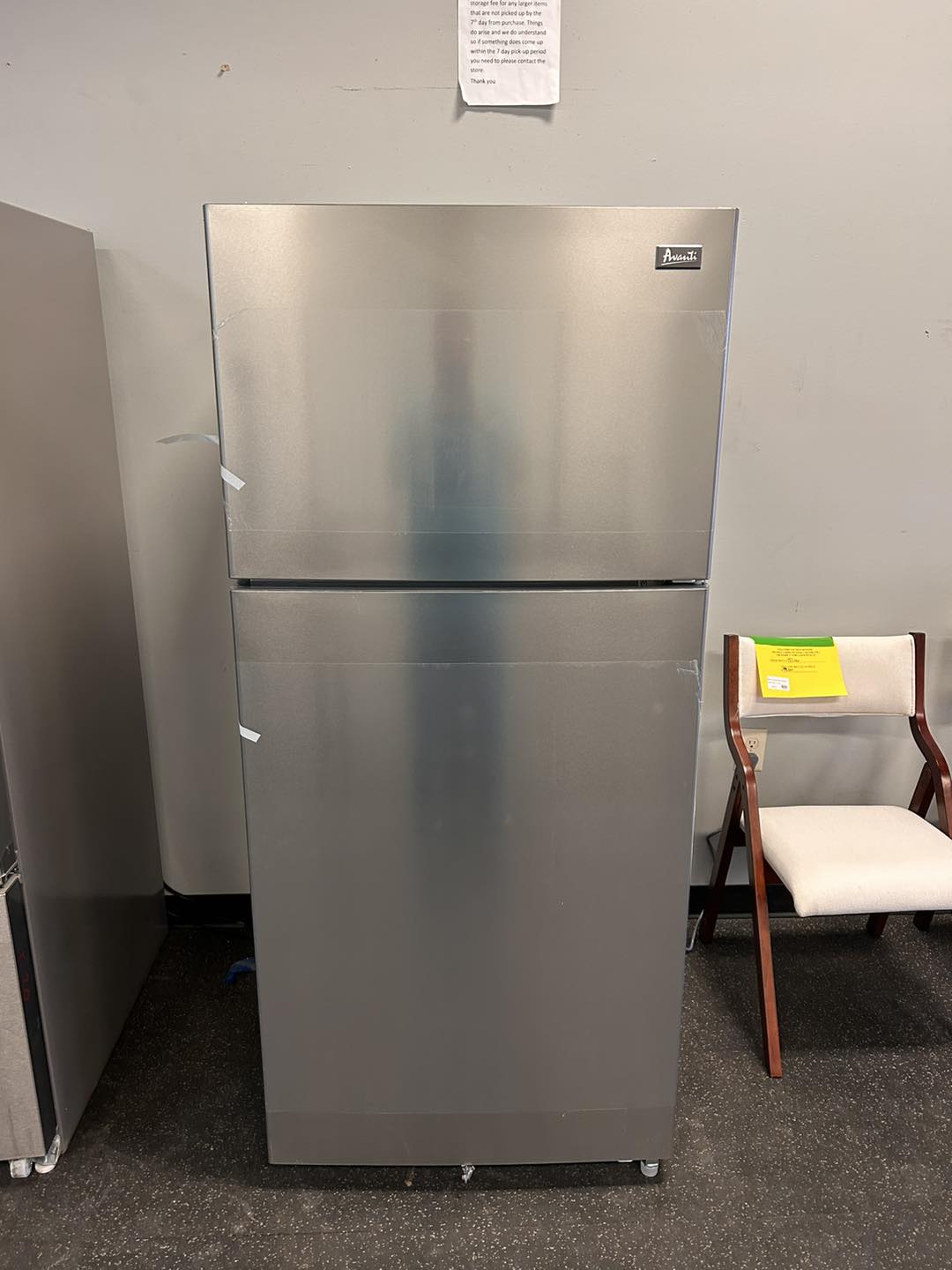 ACFR725AMZ6COM 2 Door Apartment Size Refrigerator with Freezer, Stainless