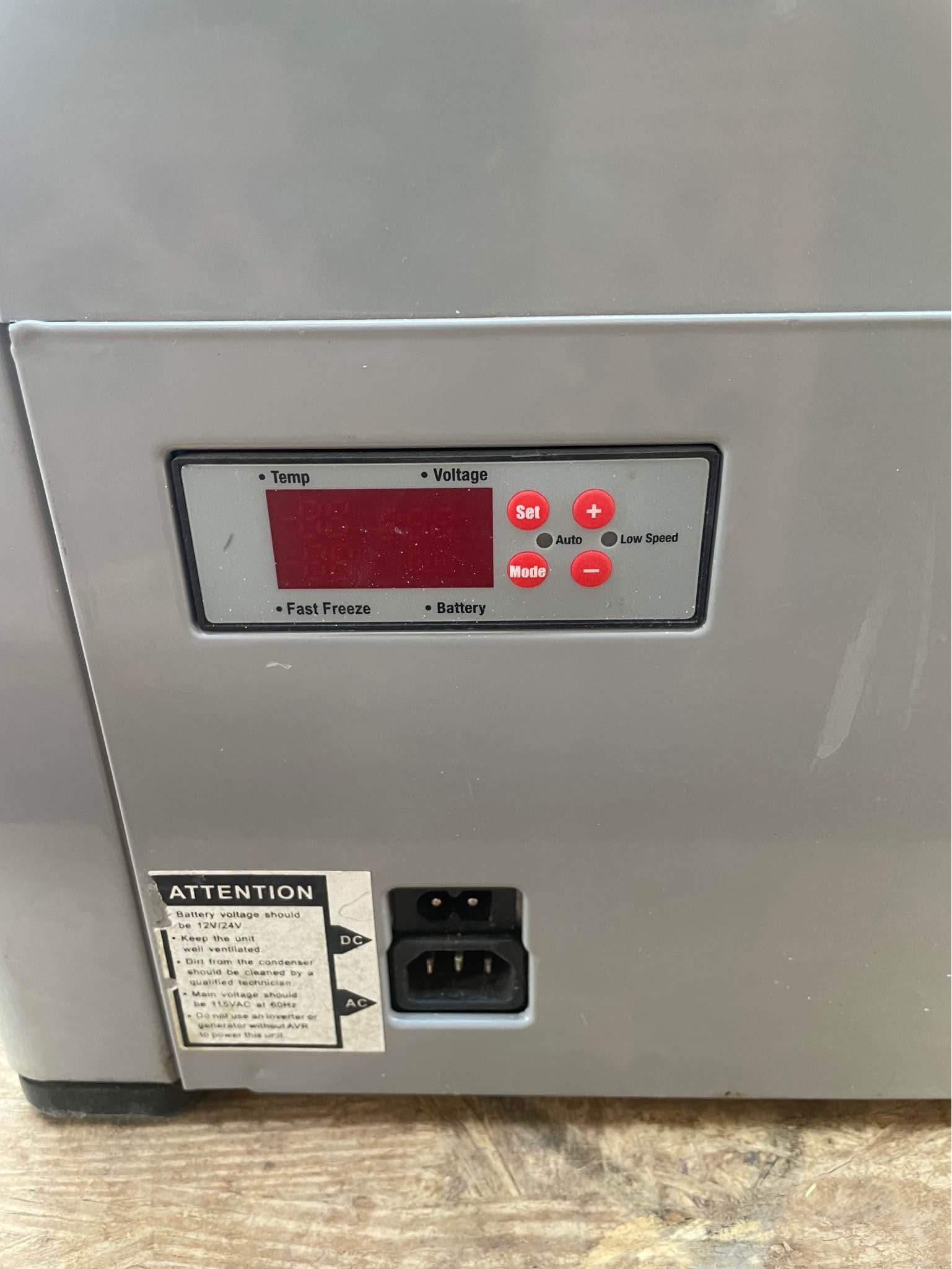 Whynter FM-85G 85 Quart Fridge Portable Refrigerator and Deep, AC 110V/ DC 12V, Real Chest Freezer with-8°F to 50°F Temperature Range, Gray