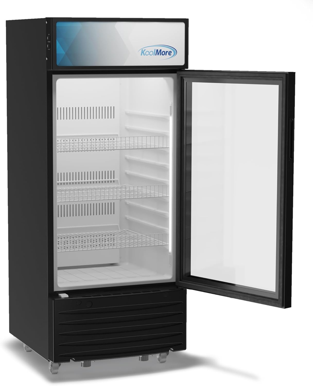 KoolMore MDR-9CP Display-Refrigerator, 9 cu.ft. Single Swing Door, Black