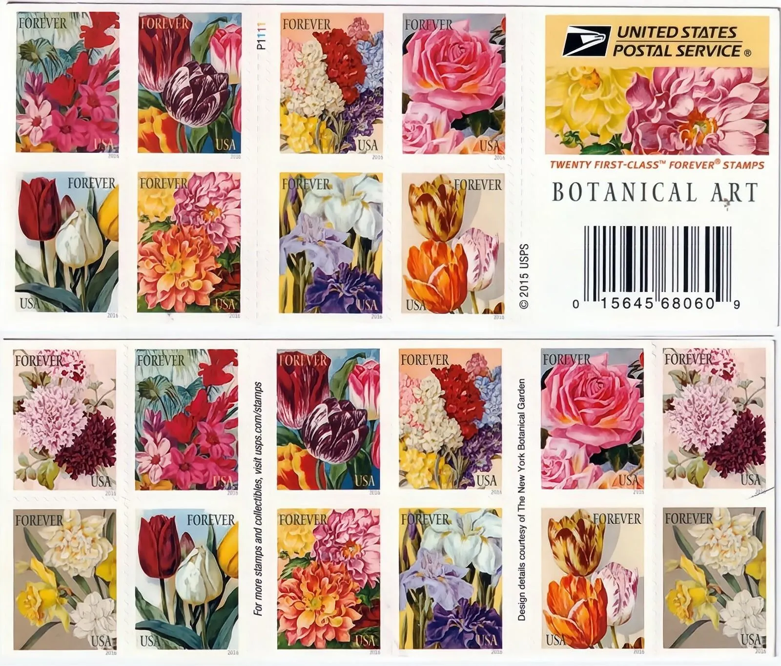 Botanical Art Stamps 2016