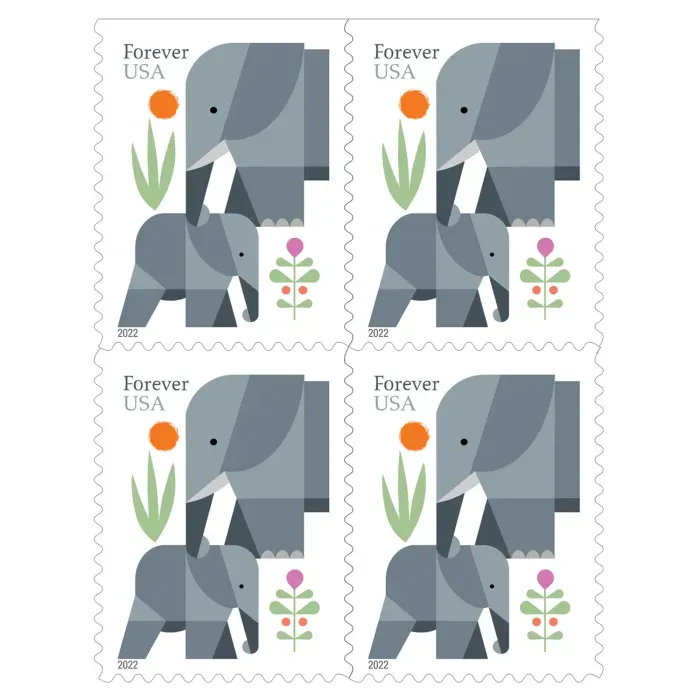 Elephants stamps 2022