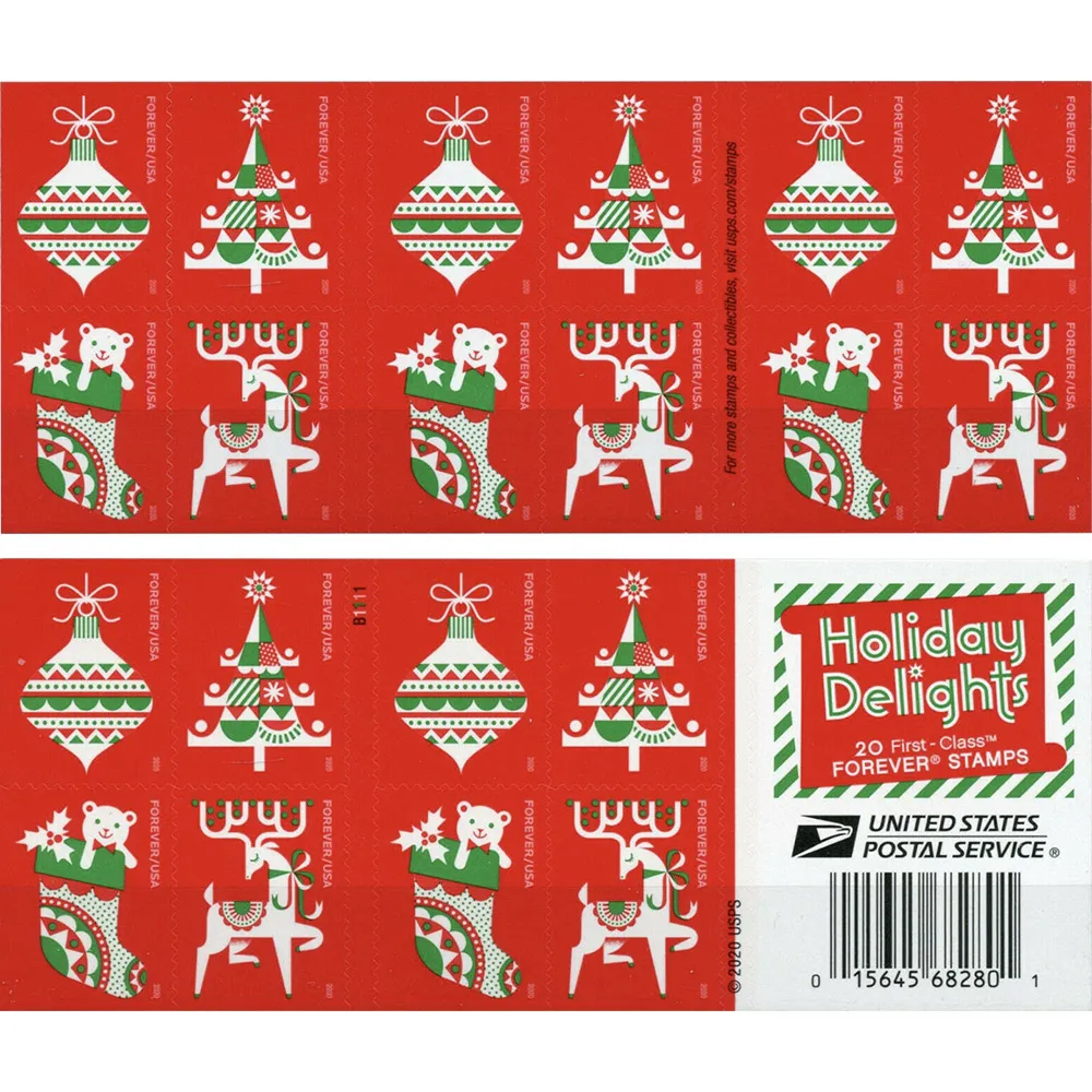 🎁[US Free Shipping] Holiday Delights 2020 - 5 Booklets / 100 Pcs