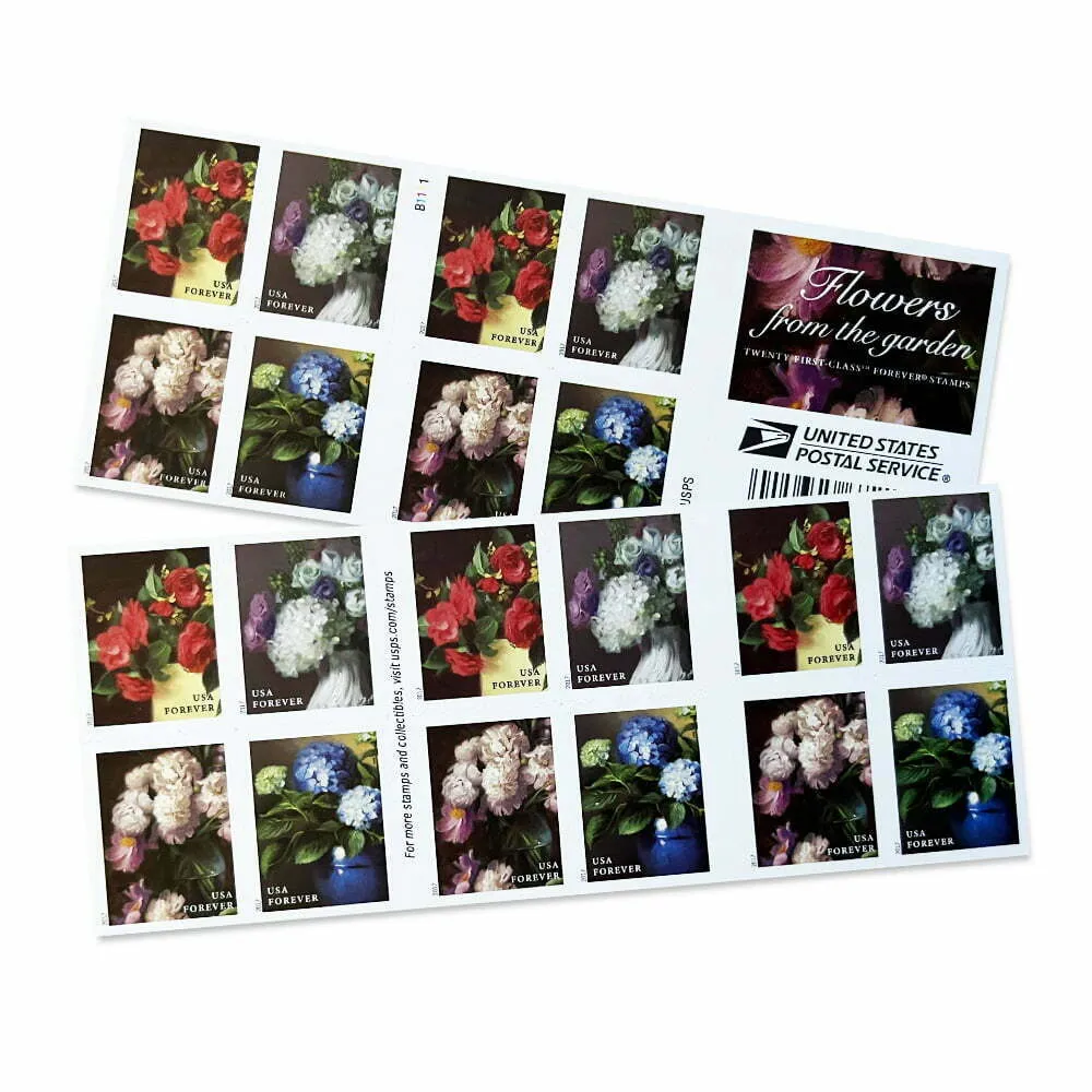 Flowers from the Garden Forever Stamps 2017