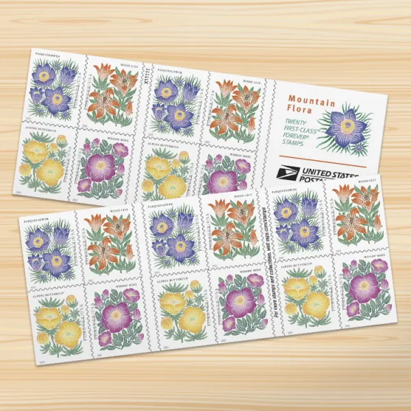 Mountain Flora Forever Stamps 2022