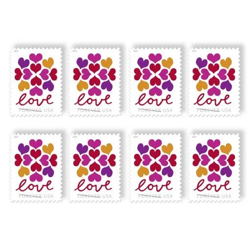 Hearts Blossom Forever Stamps 2019