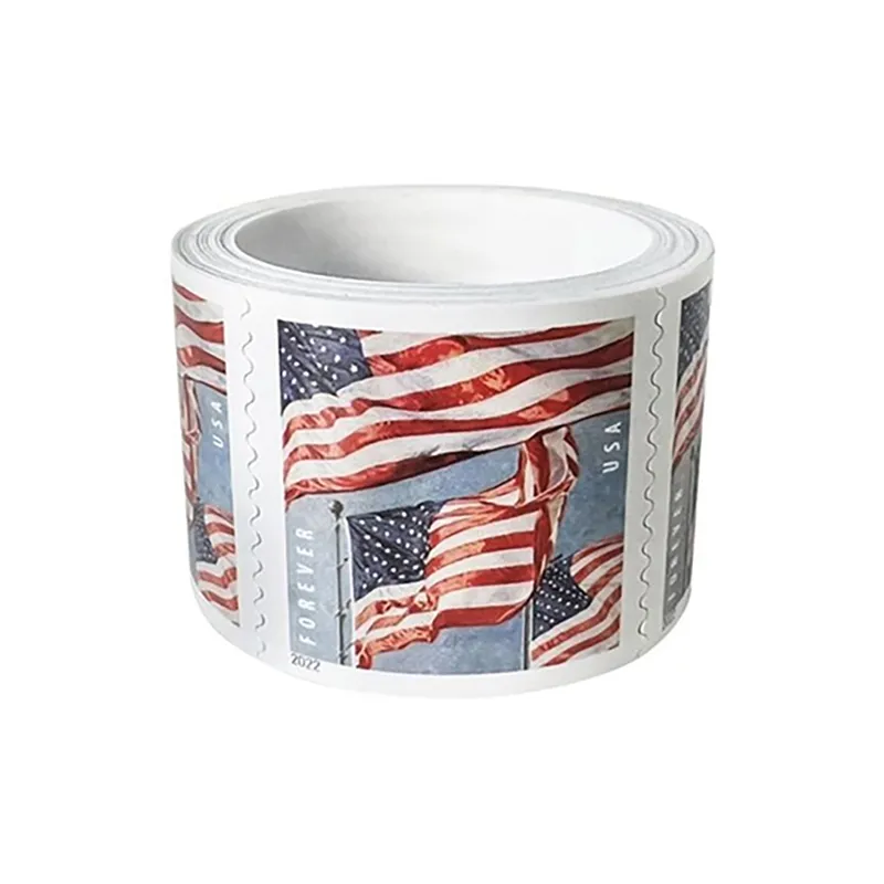 【Big Sale!】 U.S. Flag Stamps 1 Roll/100Pcs