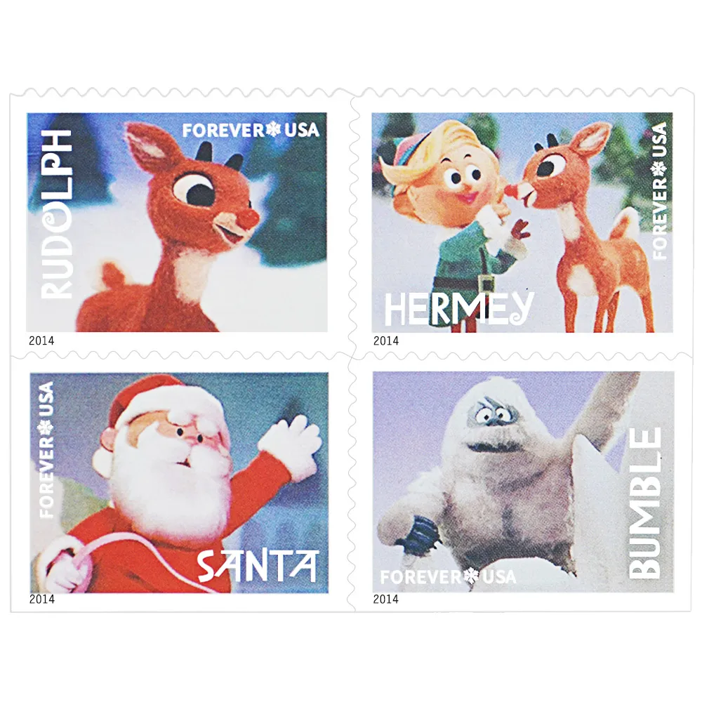 🎁[US Free Shipping]Rudolph the Red Nosed Reindeer 2014 - 5 Booklets / 100 Pcs