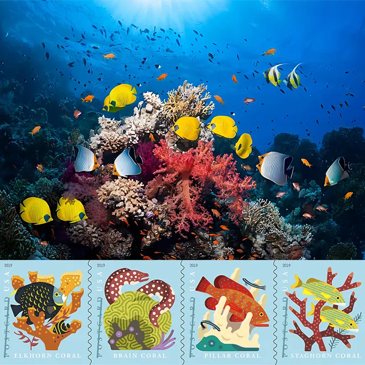 Coral Reefs Stamps  2019