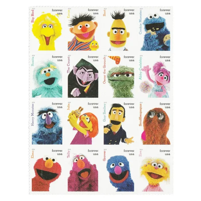 Sesame Street Forever Stamps 2019