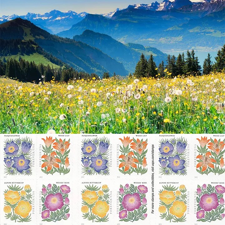 Mountain Flora Forever Stamps 2022