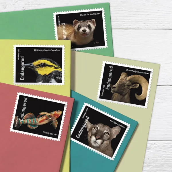 Endangered Species  Forever Stamps 2023