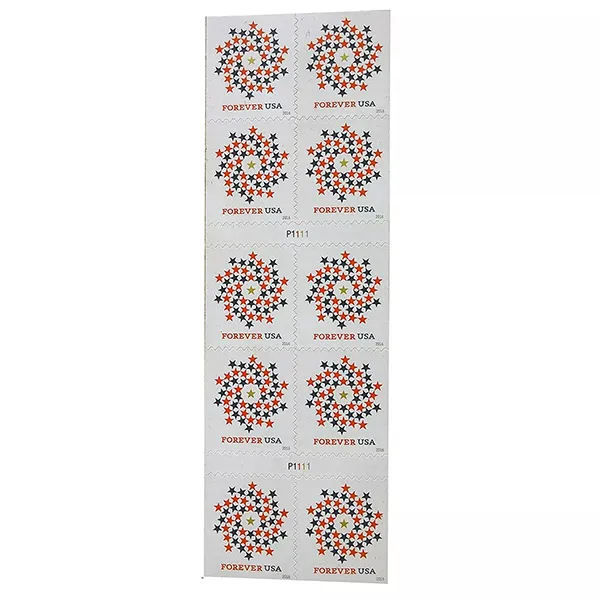 (2016) USPS Stars Red & Blue Forever Stamps