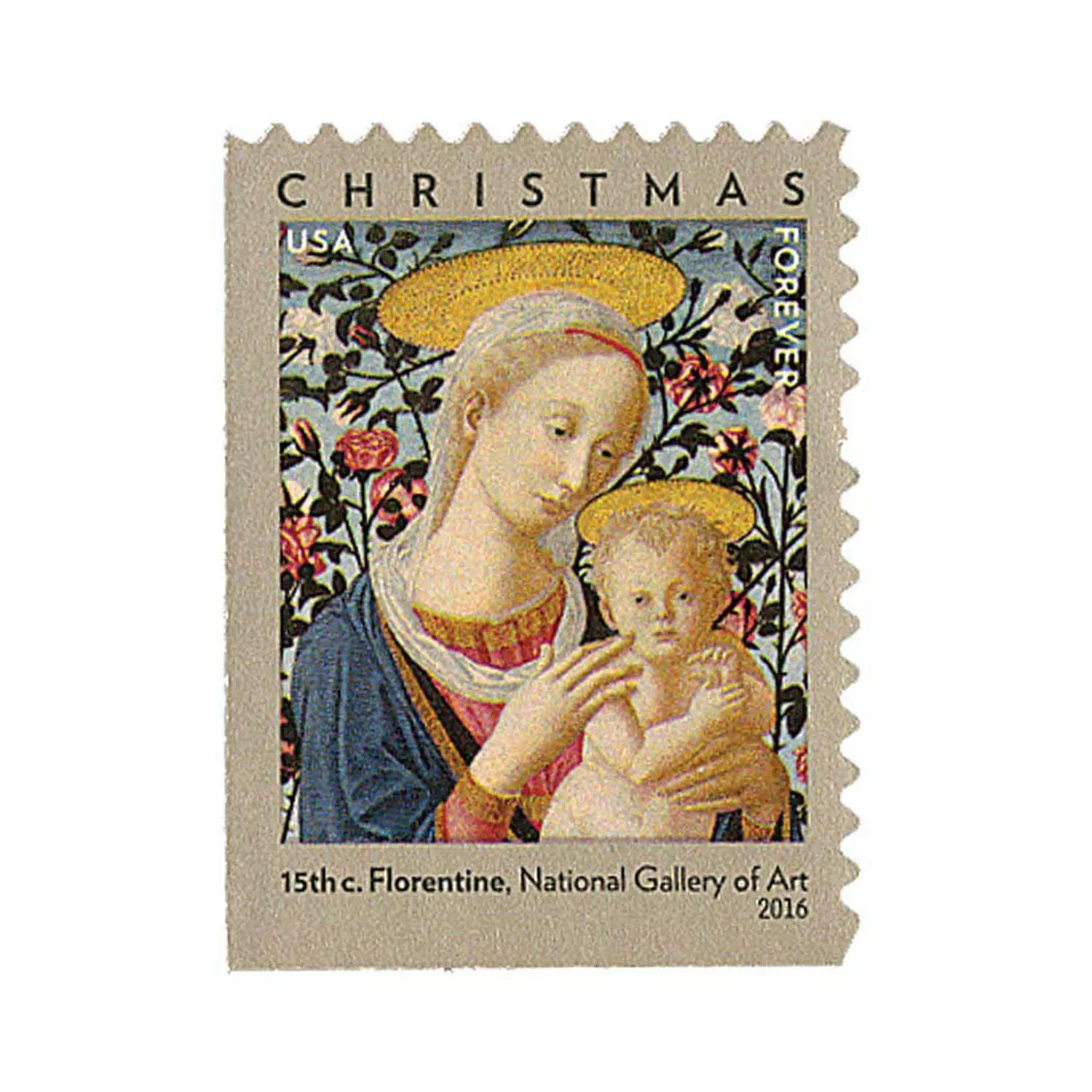 (2016) USPS Florentine Madonna and Child Forever Stamps