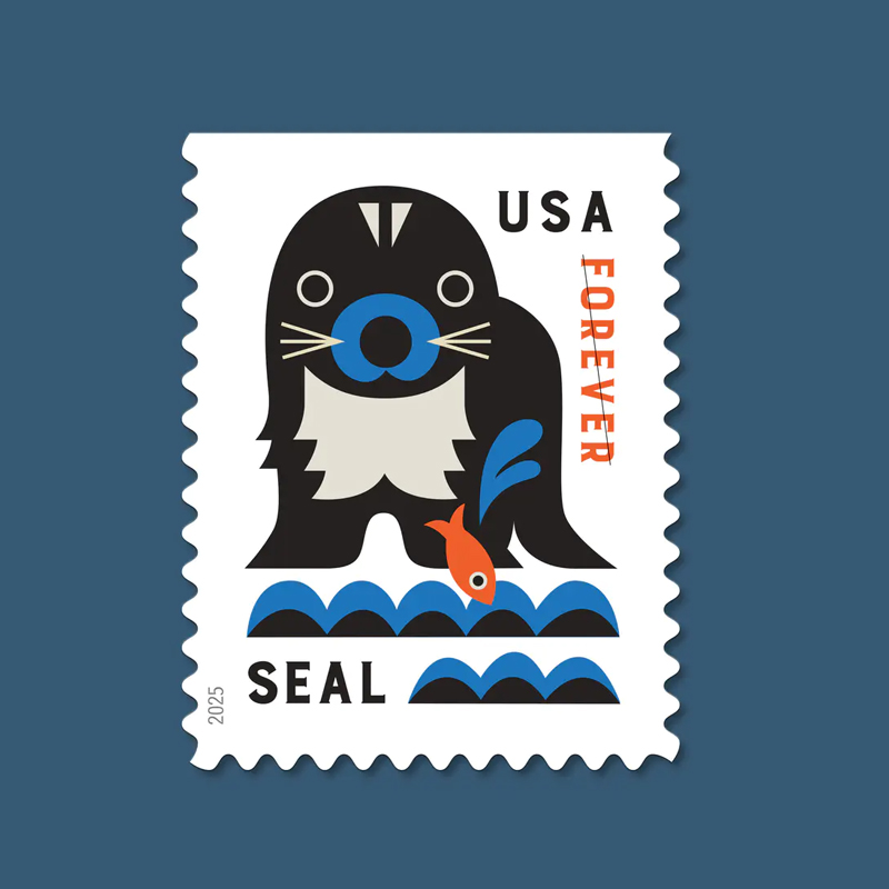 2025 Baby Wild Animals Stamps, Booklet of20