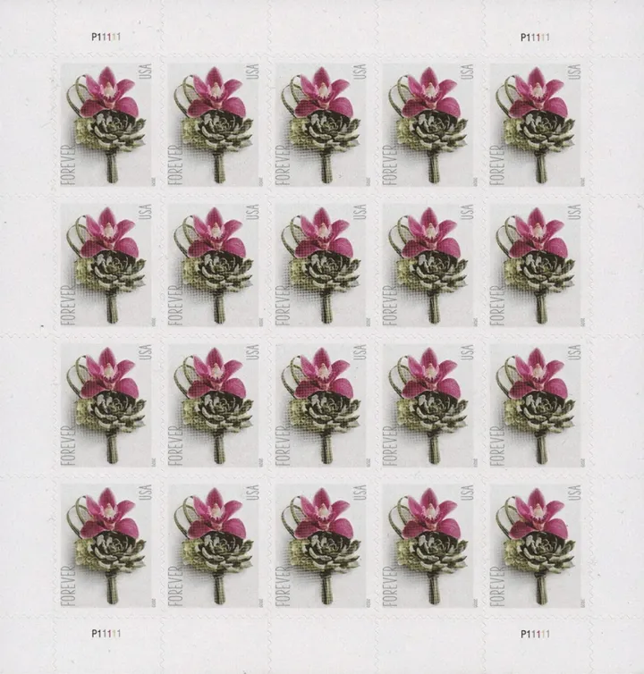 (2020) USPS Contemporary Boutonniere Forever Postage Stamps