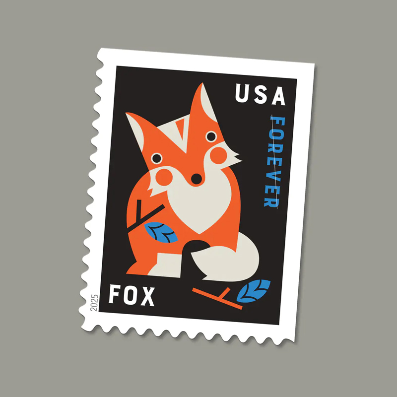 2025 Baby Wild Animals Stamps, Booklet of20