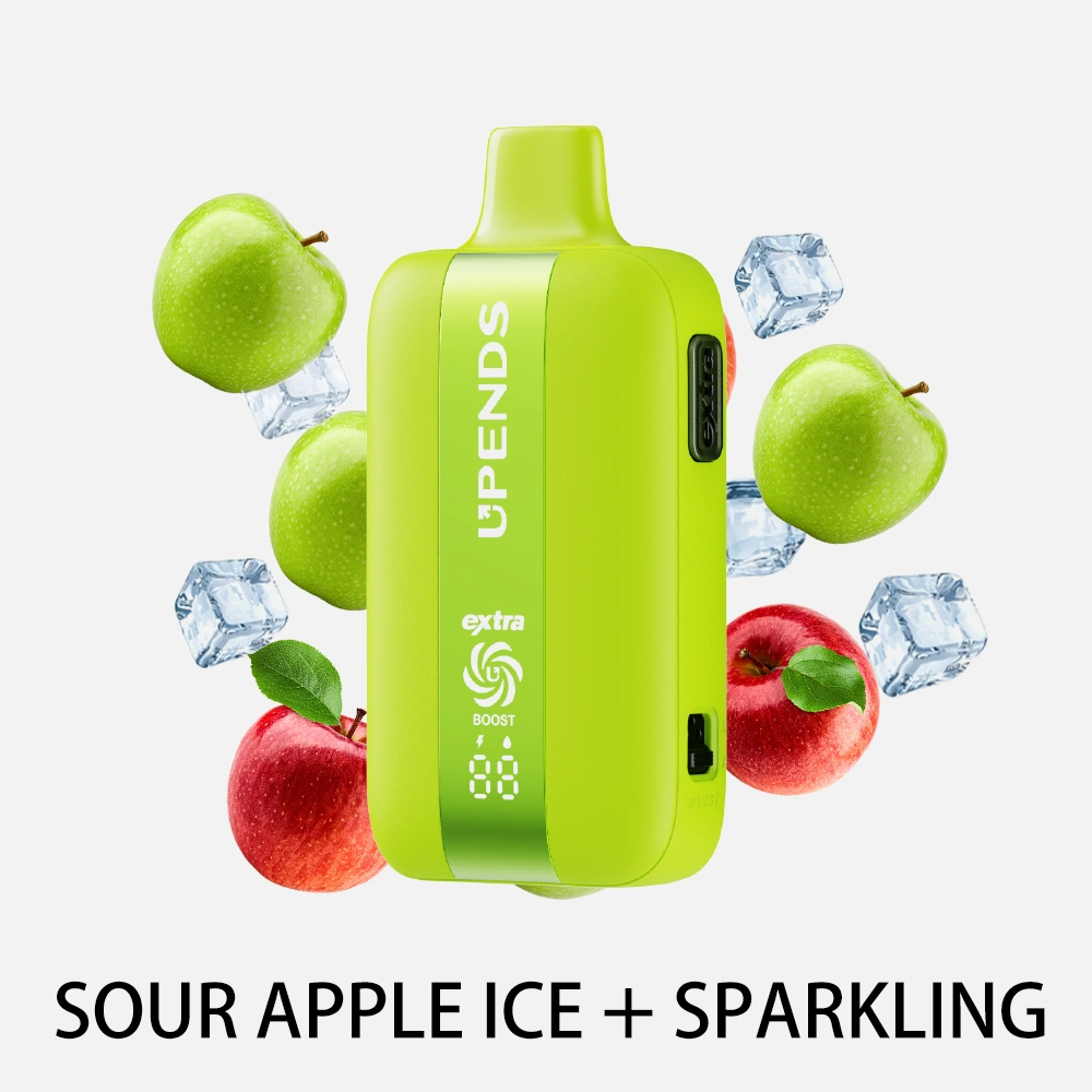UPENDS UP7 – 35.000 Züge, Extra-Taste für Doppelgeschmack, Sour Apple Ice+Sparkling