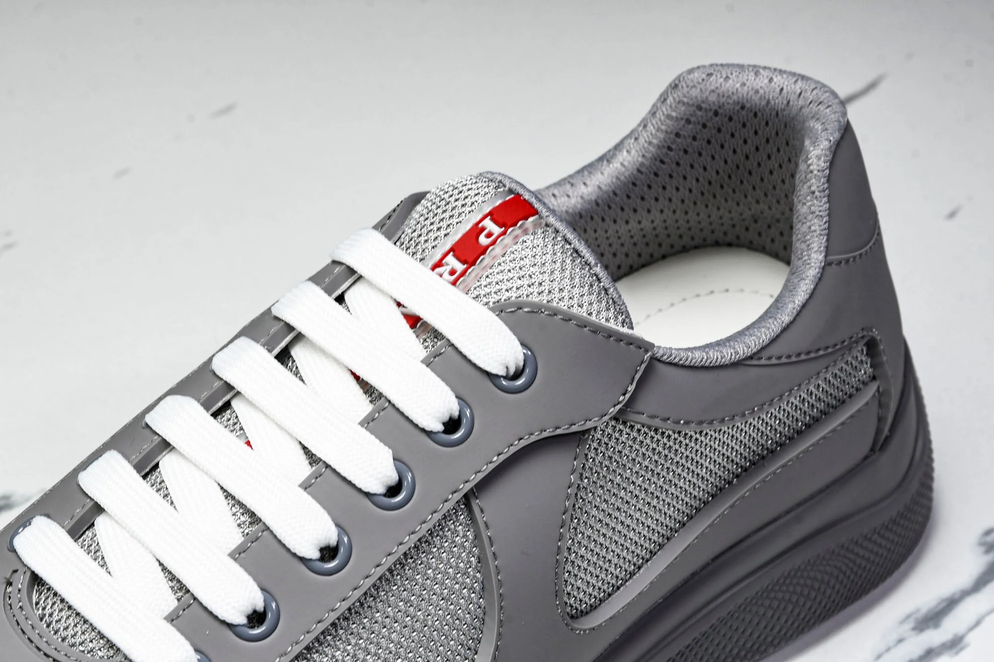 Prada America's Cup Sneaker Soft Rubber 'Steel Grey'