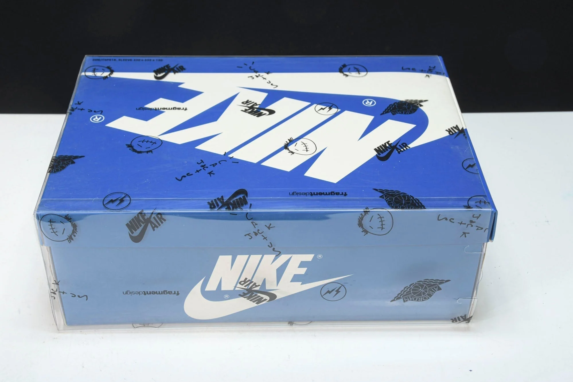 Travis Scott AJ1 Retro High x Fragment 'Military Blue'