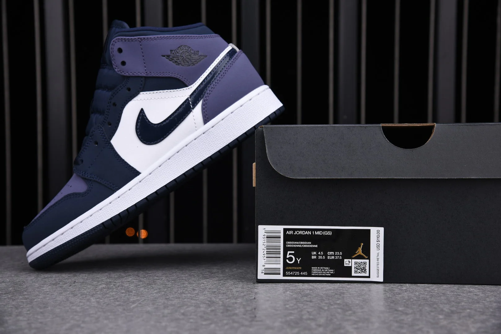 AJ1 Mid GS 'Sanded Purple'