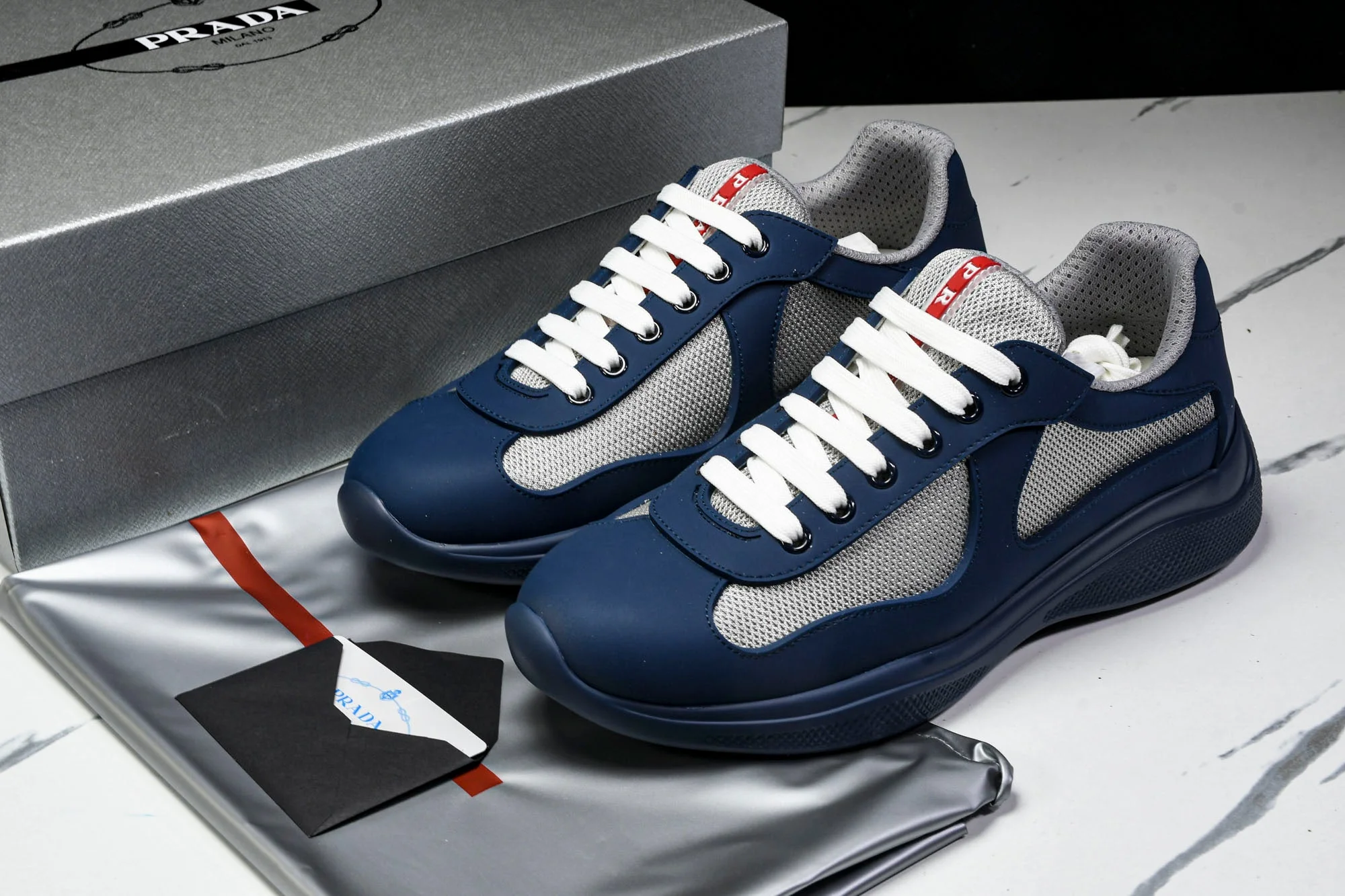 Prada America's Cup Sneaker Soft Rubber 'Royal Blue'