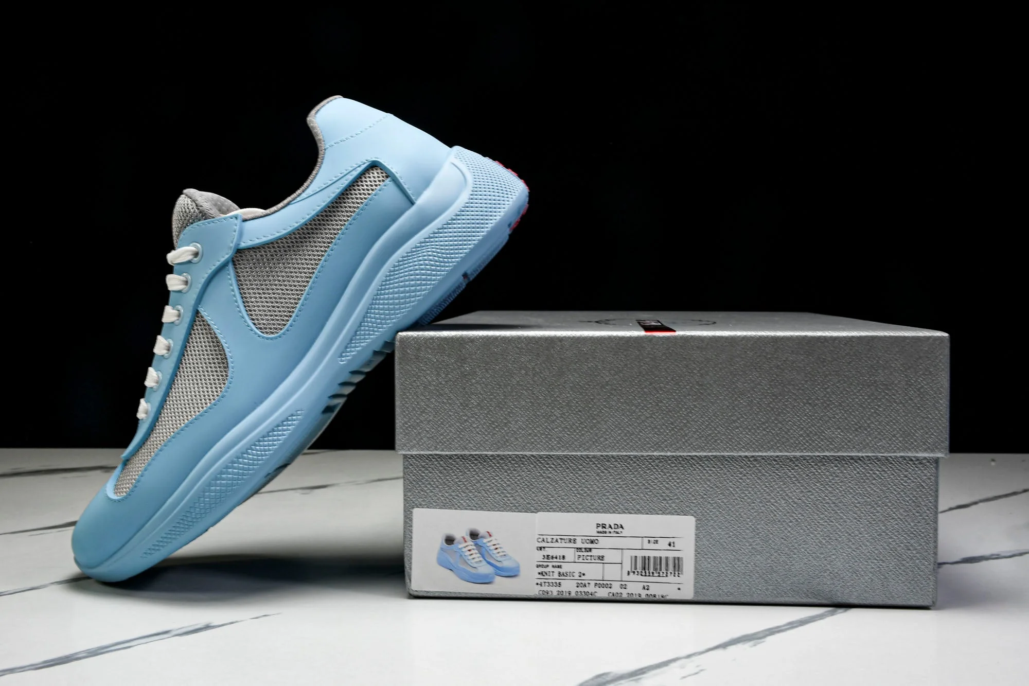 Prada America's Cup Sneaker Soft Rubber 'Light Blue'