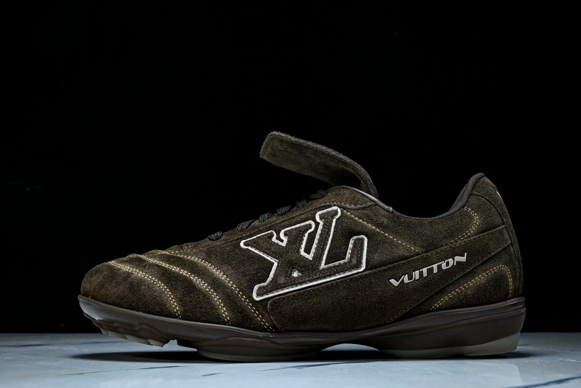 Louis Vuittоп Footprint Soccer Sneaker 'Brown Suede'