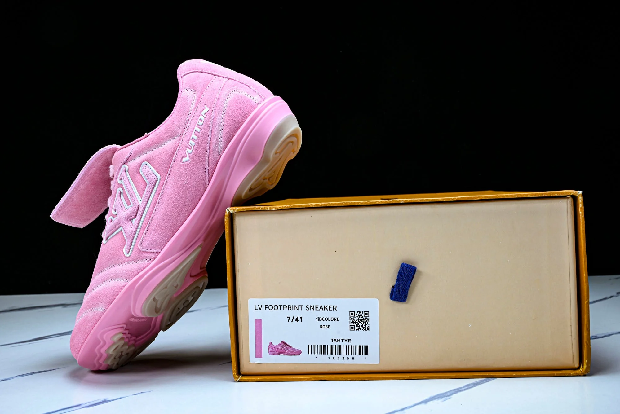 Louis Vuittоп Footprint Soccer Sneaker 'Pink Suede'