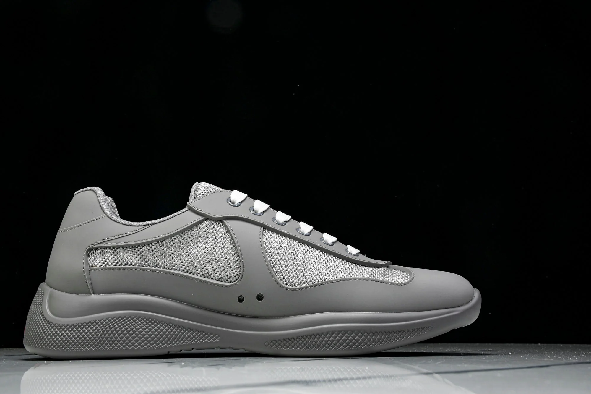 Prada America's Cup Sneaker Soft Rubber 'Steel Grey'