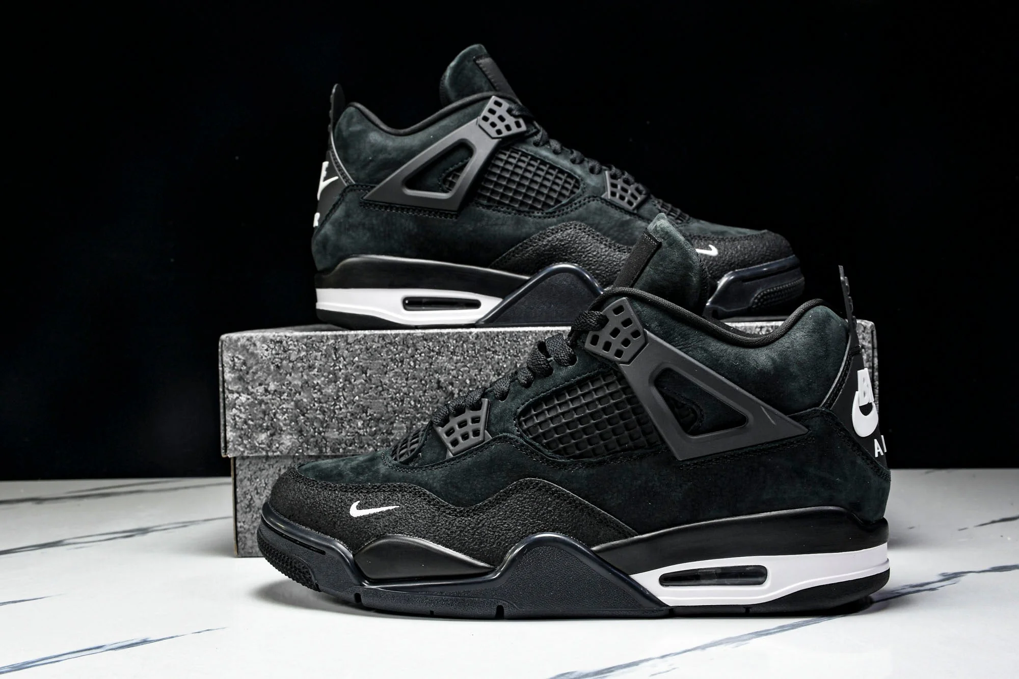 Nigel Sylvester x AJ4 Retro OG Brick by Brick 'Black' (Unreleased)