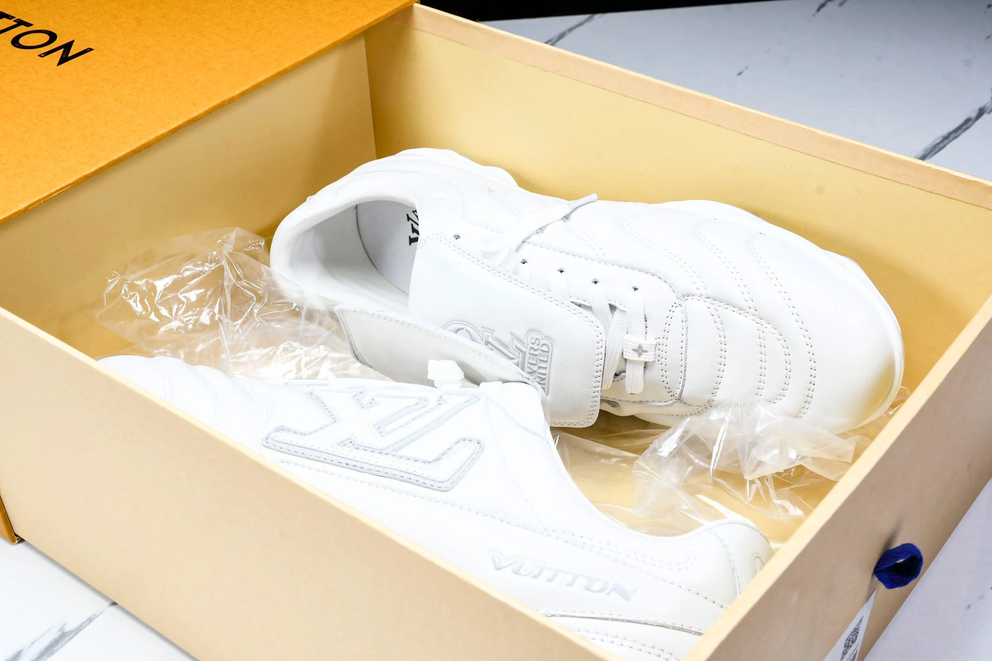 Louis Vuittоп Footprint Soccer Sneaker 'White'