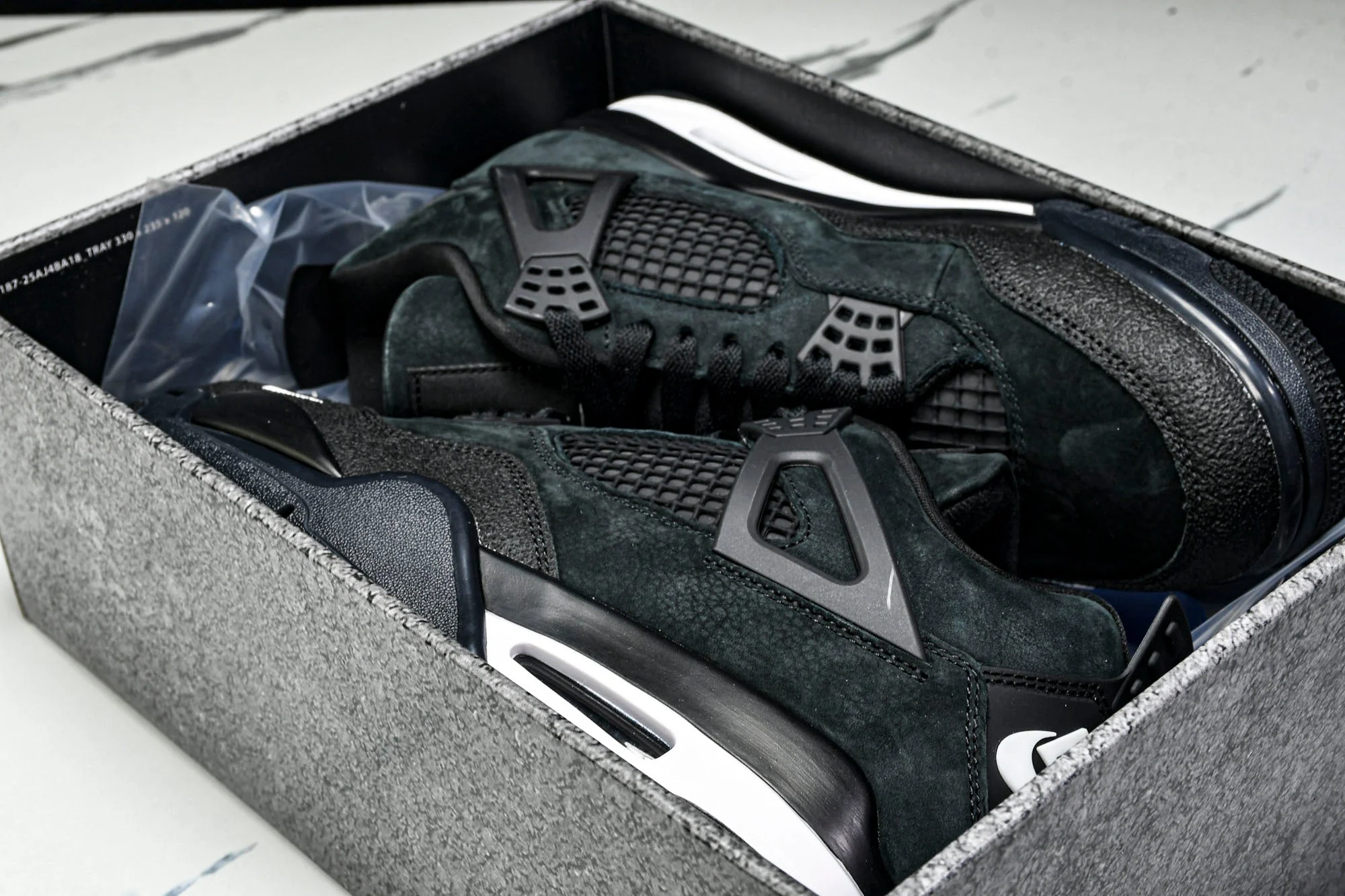 Nigel Sylvester x AJ4 Retro OG Brick by Brick 'Black' (Unreleased)
