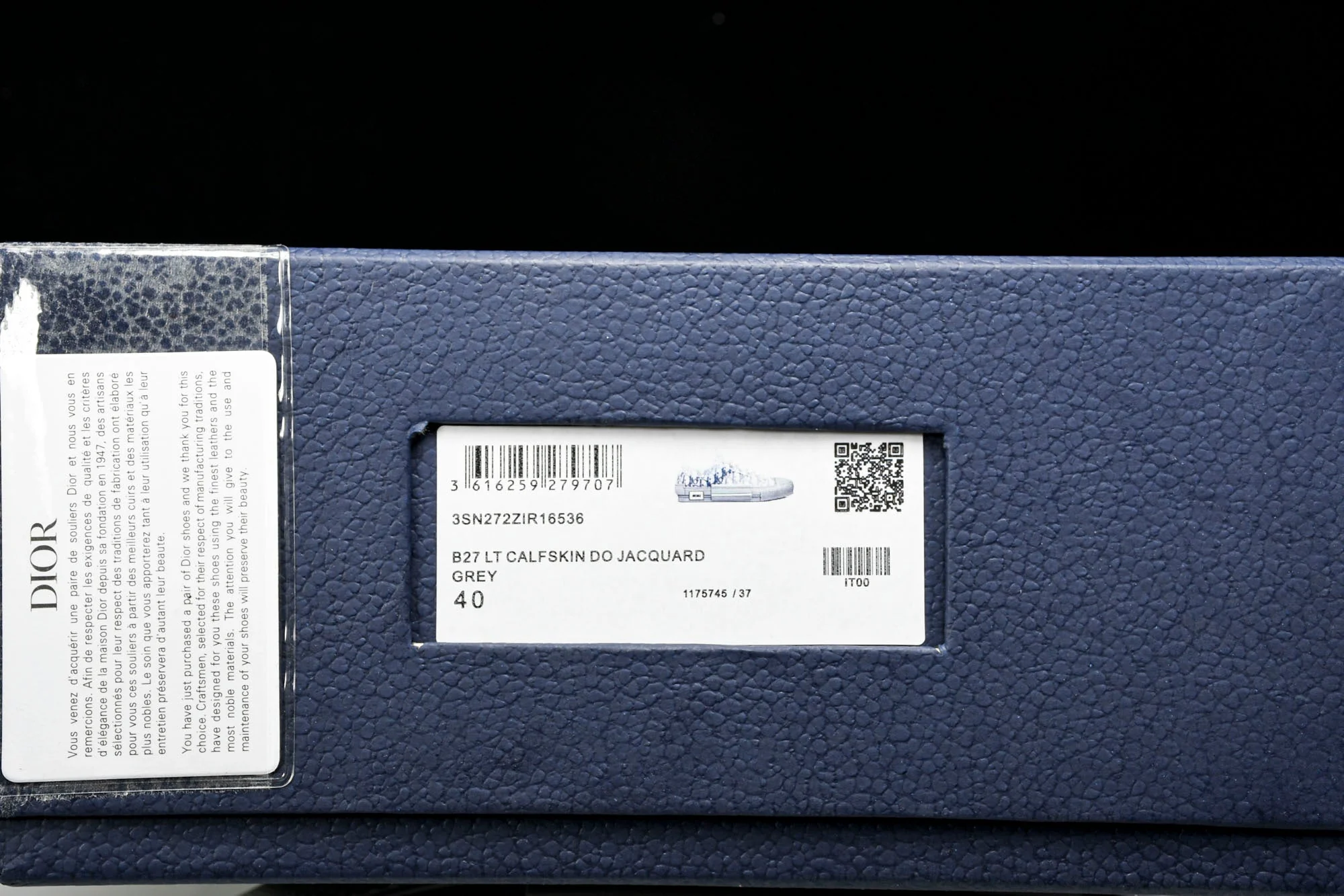 D1or B23 Low 'Oblique Grey Navy'