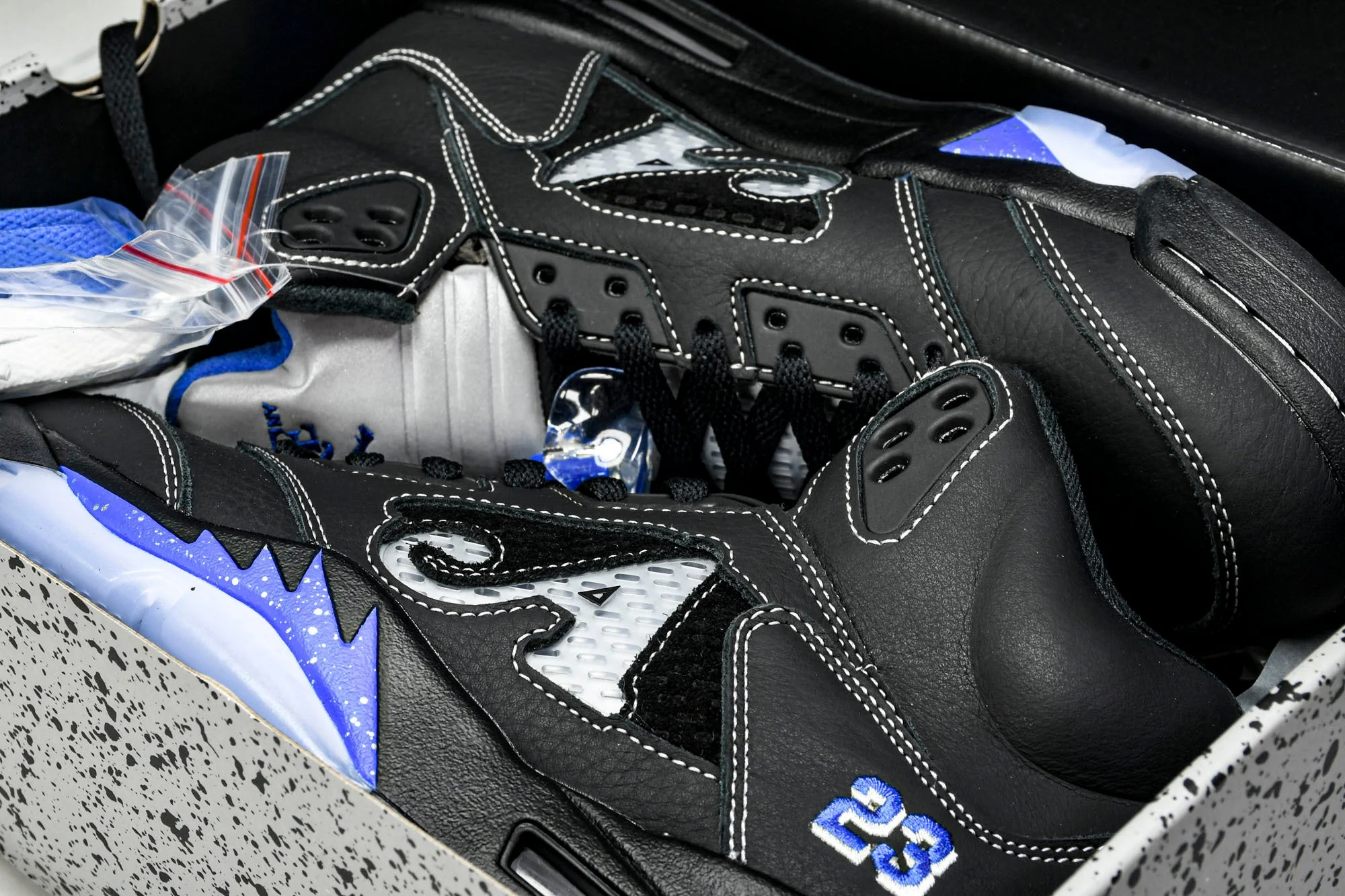 AJ5 Retro x Awake NY 'Black Racer Blue'