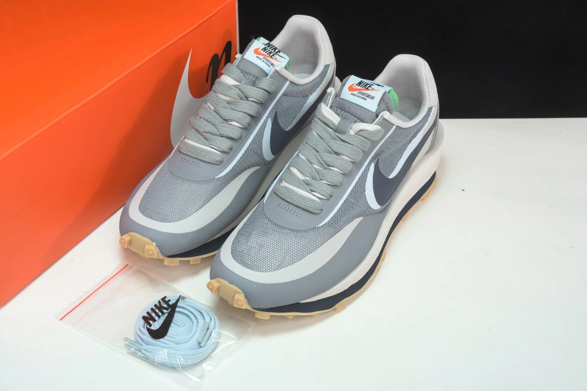 Sacai x CLOT x LD Waffle 'Cool Grey'