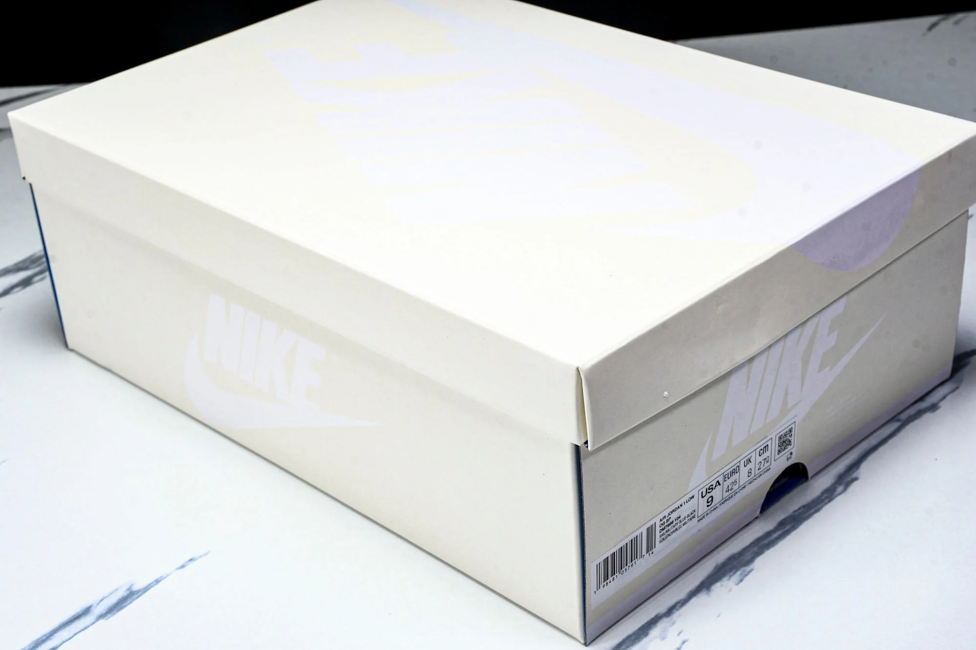 Travis Scott AJ1 Retro Low OG x Fragment 'Sail Military Blue'