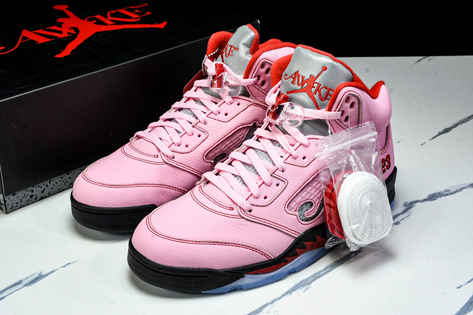 AJ5 Retro x Awake NY 'Arctic Pink'