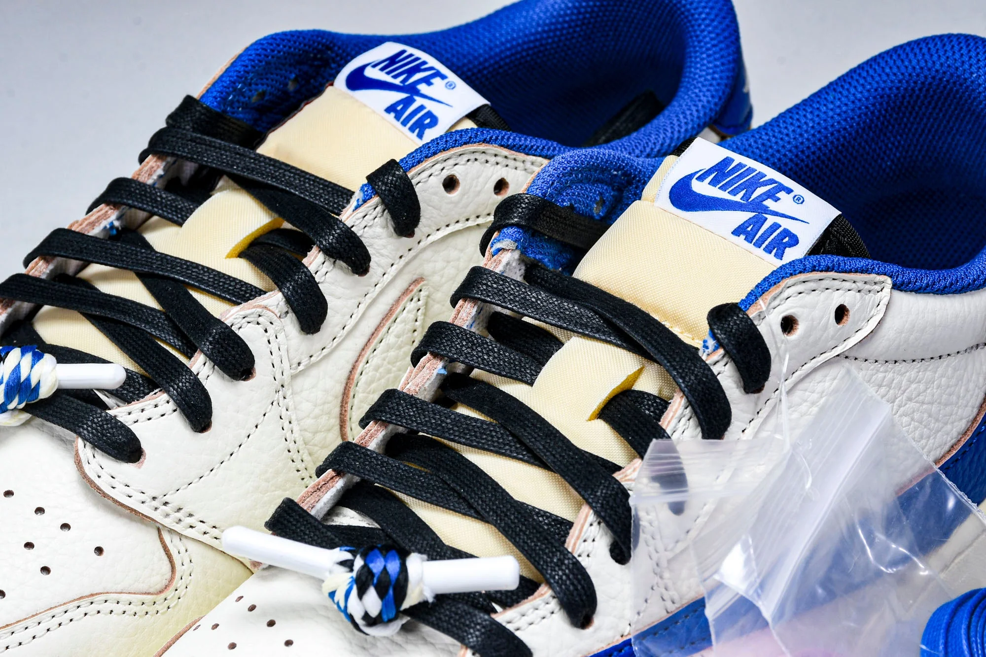 Travis Scott AJ1 Retro Low OG x Fragment 'Sail Military Blue'