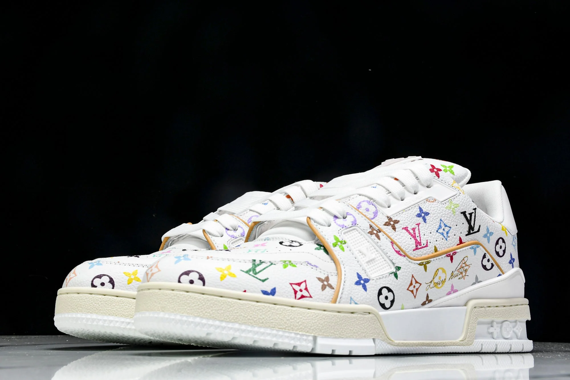 Louis Vuittоп Trainer Low x Takashi Murakami 'White Multicolor'